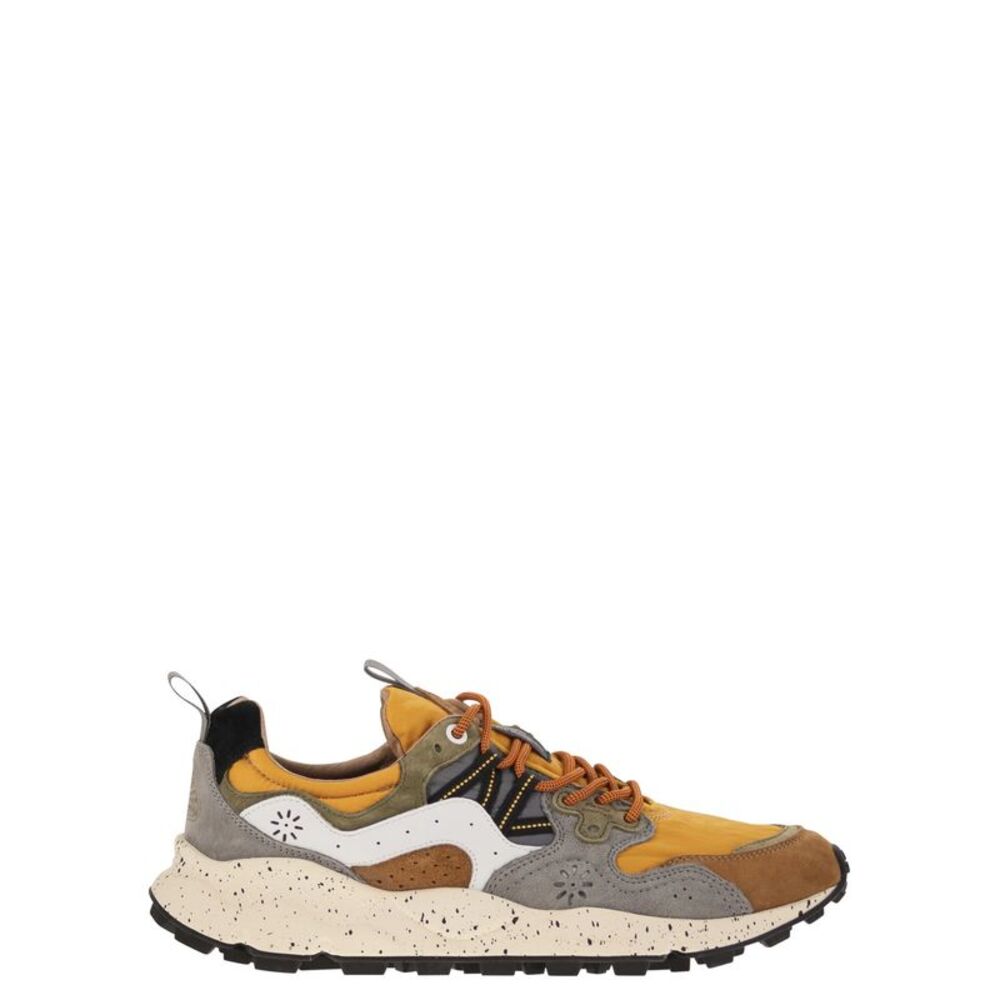 Flower Mountain Men Yamano 3 - Sneakers In Suede And Technical Fabric